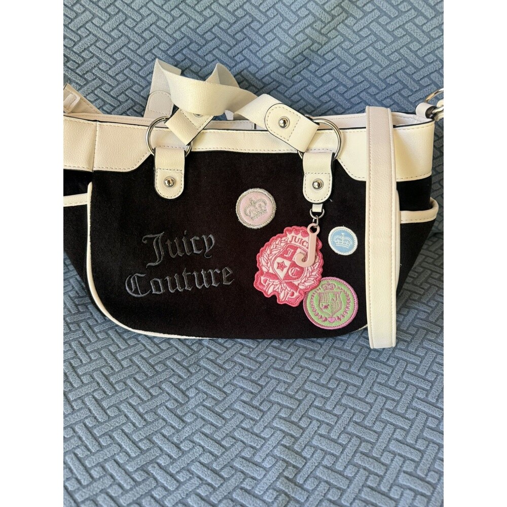 Juicy Couture Girls Rule Mini Tote With Shoulder Strap - Liquorice Black